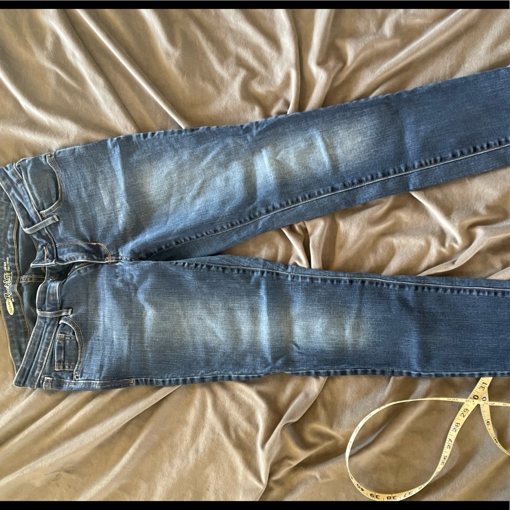 Old Navy rockstar low rise faded wash